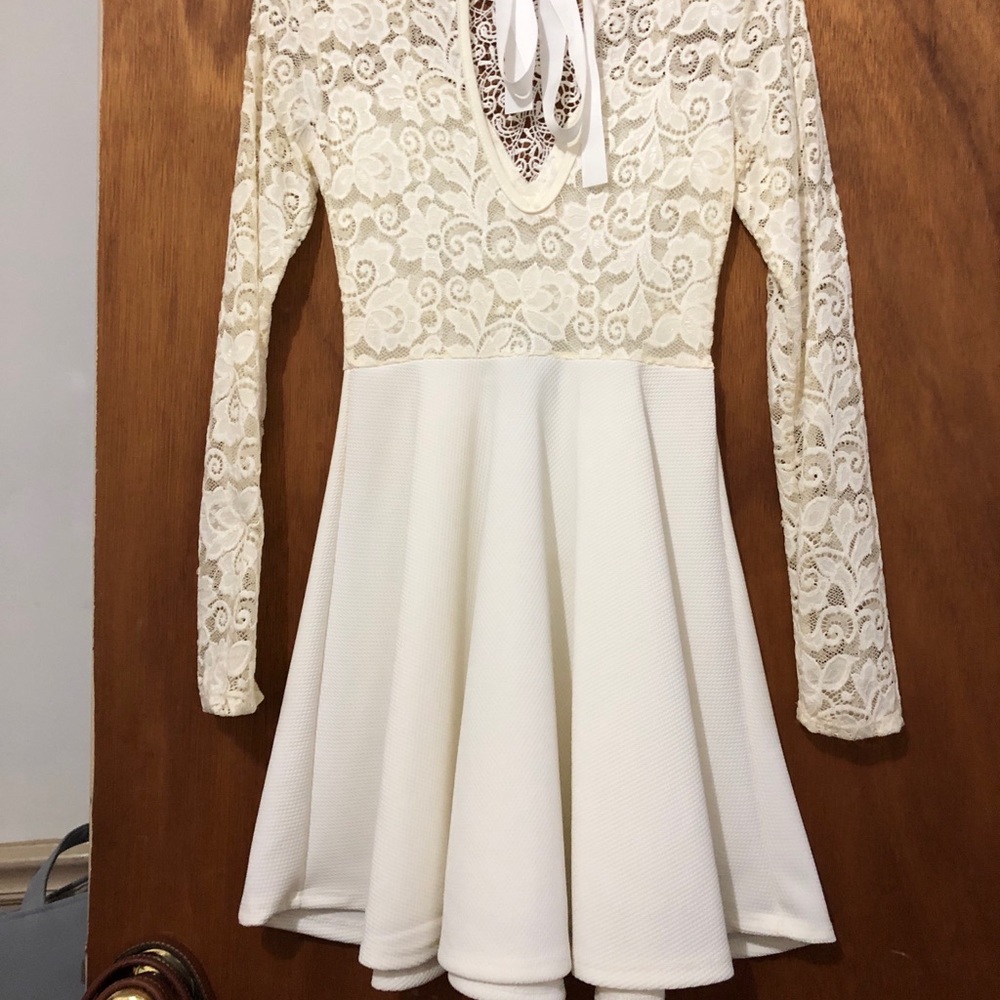 White - go out dress (lace); worn once